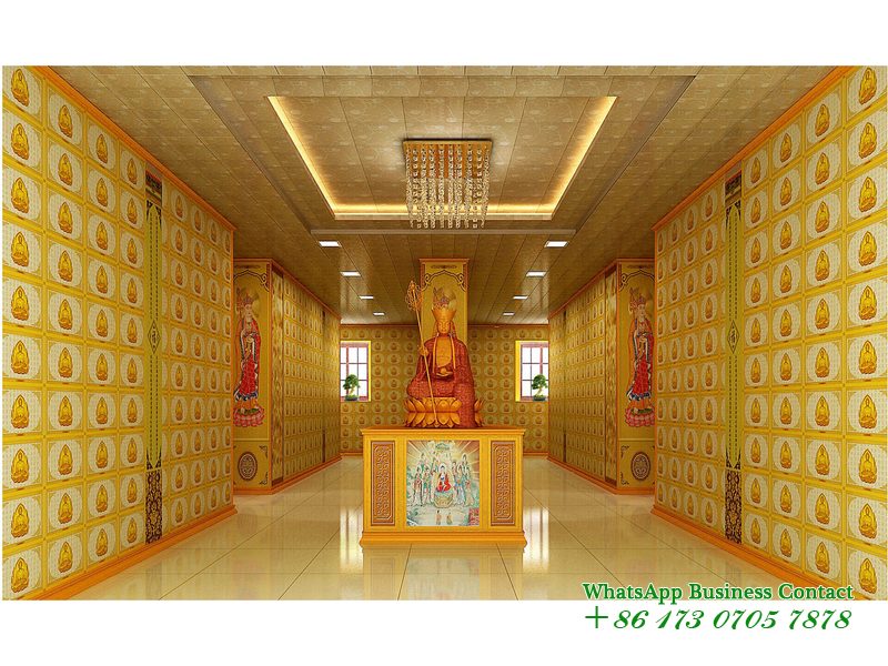 마을 기념당 유골함 선반