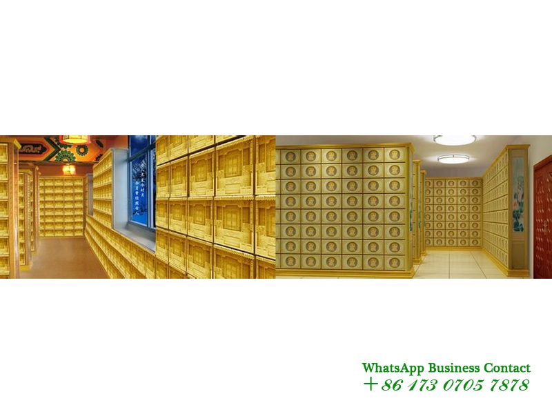 목조 유골함 보관대